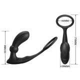 Анальна пробка з ерекційним кільцем - Pretty Love Warren Prostate Stimulator Black