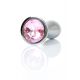 Анальна пробка - Jewellery Silver Plug M Pink