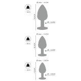 ANOS Metal Butt Plug Set Diamo ANOS Metal Butt Plug Set Diamo