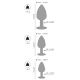 ANOS Metal Butt Plug Set Diamo ANOS Metal Butt Plug Set Diamo