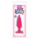 Анальная пробка Pleasure Plug Small, 10х3,5 см (розовый)