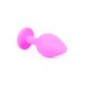Анальна пробка - Jewellery Silicone Pink Plug M Light Blue
