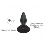 Magic Motion Equinox App Controlled - умная анальная пробка с дистанционным управлением, 8,8х3,5 см
