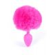 Анальна пробка - Bunny Tail Silicone Pink Plug Pink