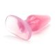 Анальная пробка Crystal Jellies Butt Plug Medium, 13х3,5 см (прозрачный)