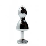 Анальна пробка Wooomy Lollypop Double Ball Metal Plug M