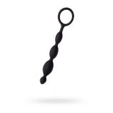 Анальний стимулятор - A - Toys, Anal chain, silicone, black, 19,5 cm