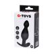 Анальная пробка A-Toys By Toyfa размера M, cиликон, черная, 11,5 см, ø 3,5 см