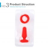 Анальна пробка - His Enlargement Kit Hot Storm Red
