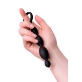 Анальний стимулятор - A - Toys, Anal chain, silicone, black, 19,5 cm