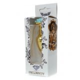 Анальна пробка - Jewellery Gold PLUG ROSE- Light Blue