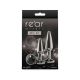 Набір анальних пробок NS Novelties Rear Assets - Tapered Trainer Kit - Gunmetal - Black