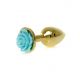 Анальна пробка - Jewellery Gold PLUG ROSE- Light Blue