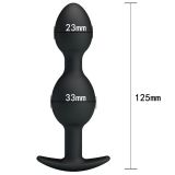 Анальна пробка - Pretty Love silicone Anal balls Black Анальна пробка - Pretty Love silicone Anal balls Black