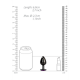 Анальна пробка - Ouch! Metal Butt Plug Small Gunmetal/Amethyst Purple