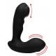 Xr Brands 7X P-MILKER Silicone Prostate Stimulator with Milking Bead - массажер простаты,(черный) 9.2х3.3