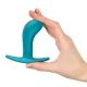 Анальна пробка Fun Factory BOOTIE M Aquamarine, діаметр 3,3 см, тонкий обмежувач