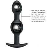 Анальна пробка - Pretty Love silicone Anal balls Black Анальна пробка - Pretty Love silicone Anal balls Black