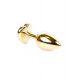 Анальна пробка - Jewellery Gold Heart Plug Red