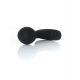 Анальна пробка - Silicone Black Curved Plug S
