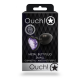 Анальна пробка - Ouch! Metal Butt Plug Small Gunmetal/Amethyst Purple