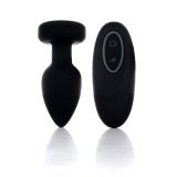 Анальна вібропробка - Silicone Black Plug Disco Flashlight Анальна вібропробка - Silicone Black Plug Disco Flashlight