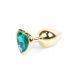 Анальна пробка - Jewellery Gold Heart PLUG- Green
