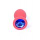 Анальна пробка - Jewellery Silicone Red Plug M Blue (пошкоджена упаковка) Анальна пробка - Jewellery Silicone Red Plug M Blue (пошкоджена упаковка)
