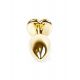 Анальна пробка - Jewellery Gold Heart Plug Red