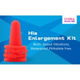 Анальна пробка - His Enlargement Kit Hot Storm Red
