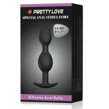 Анальна пробка - Pretty Love silicone Anal balls Black Анальна пробка - Pretty Love silicone Anal balls Black