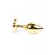 Анальна пробка - Jewellery Gold Heart Plug Red