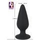 Анальна пробка - Black Velvets Heavy Plug Large