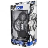 Анальна кулька Tom of Finland Silicone Cock Ring with Heavy Anal Ball