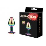 Металева анальна пробка MAI Attraction Toys №72 Rainbow