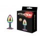Металева анальна пробка MAI Attraction Toys №72 Rainbow