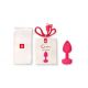 Gvibe Gplug - Маленькая дизайнерская анальная пробка с вибрацией, 8х2.8 см (розовый)