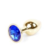 Анальна пробка - Jewellery Gold Plug Dark Blue