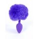 Анальна пробка - Bunny Tail Silicone Purple Plug Purple