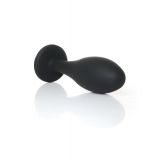 Анальна пробка - Jewellery Silicone Black Plug M Clear