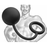 Анальна кулька Tom of Finland Silicone Cock Ring with Heavy Anal Ball