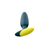 Анальная вибропробка Romp Bass Dark Green, силикон, перезаряжаемая, макс. диаметр 3 см