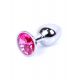 Анальна пробка - Jewellery Silver Plug Pink