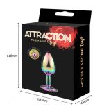 Металева анальна пробка MAI Attraction Toys №72 Rainbow