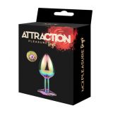 Металева анальна пробка MAI Attraction Toys №72 Rainbow