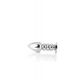 Silver anal plug TOYFA Metal with dark blue round-shaped gem, length 8,5 cm, diameter 2,5-3,8 cm, we