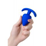 Анальная пробка A-Toys By Toyfa, силикон, синяя, 8,3 см, ø 4,1 см