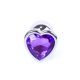 Анальна пробка - Jewellery Silver Heart PLUG- Purple Анальна пробка - Jewellery Silver Heart PLUG- Purple