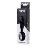 Анальный стимулятор Popo Pleasure By Toyfa Sagitta, силикон, черный, 15 см