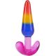 Набір анальних пробок Doc Johnson Crystal Jellies - Anal Trainer Set - Rainbow